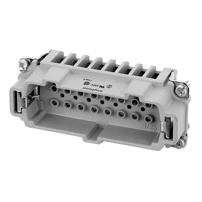 C14610A0165001 by Amphenol Tuchel Industrial - INSERT MALE 16POS+1GND CRIMP