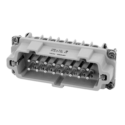 C14610A0168101 by Amphenol Tuchel Industrial - INSERT MALE 16POS+1GND SCREW