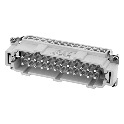C146 10A024 400 1 by Amphenol Tuchel Industrial - INSERT MALE 24POS+1GND SCREW