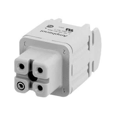C14610B0030024 by Amphenol Tuchel Industrial - INSERT FEMALE 3POS+1GND SCREW