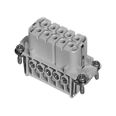 C14610B0101024 by Amphenol Tuchel Industrial - INSERT FEMALE 10POS+1GND SCREW