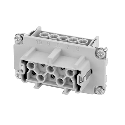 C14610B0108101 by Amphenol Tuchel Industrial - INSERT FEMALE 10POS+1GND SCREW