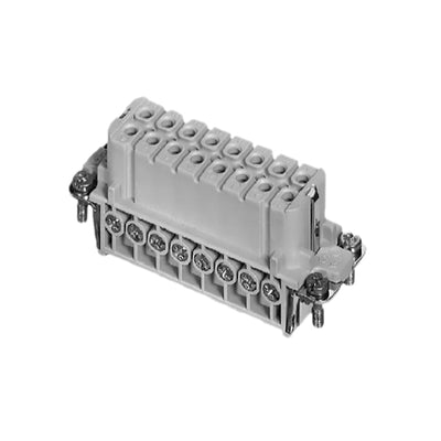 C14610B0160044 by Amphenol Tuchel Industrial - INSERT FEMALE 16POS+1GND SCREW
