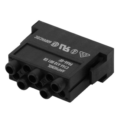 C146A10001E8 by Amphenol Tuchel Industrial - MODULE MALE 10POS CRIMP
