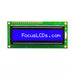 C161A-BW-LW65 by Focus LCDs - 16X1 STN BLUE CHARACTER LCD
