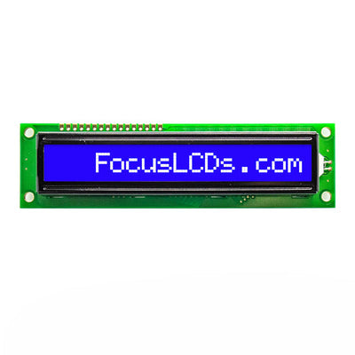 C161B-BW-LW65 by Focus LCDs - 16X1 STN BLUE CHARACTER LCD