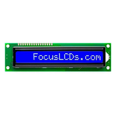 C161BLBSBSW6WNC3XAA by Focus LCDs - 16X1 STN BLUE CHARACTER LCD