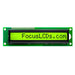 C161BLBSYSY6WTC3XAA by Focus LCDs - 16X1 STN YELLOW/GREEN CHARACTER