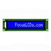 C161C-BW-LW65 by Focus LCDs - 16X1 STN BLUE CHARACTER LCD
