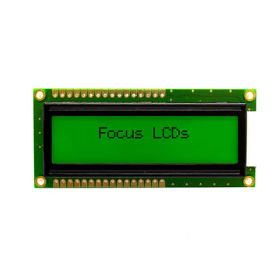 C162A-FTY-LW65 by Focus LCDs - 16X2 FSTN GRAY CHARACTER LCD