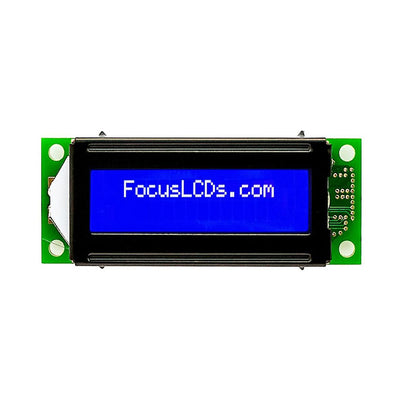 C162ALBSBSW6WN33PAB by Focus LCDs - 16X2 STN BLUE CHARACTER LCD