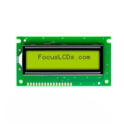 C162B-YTY-LW65 by Focus LCDs - 16X2 STN YELLOW/GREEN CHARACTER