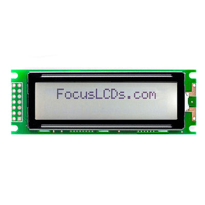 C162BLBFWSW6WT33PAB by Focus LCDs - 16X2 FSTN GRAY CHARACTER LCD