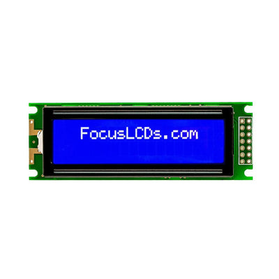 C162C-BW-LW65 by Focus LCDs - 16X2 STN BLUE CHARACTER LCD