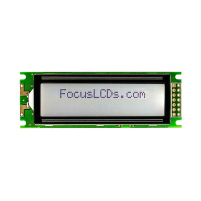 C162C-FTW-LW65 by Focus LCDs - 16X2 FSTN GRAY CHARACTER LCD