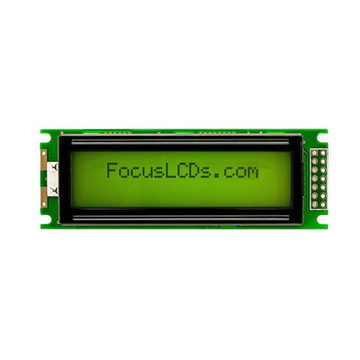 C162C-YTY-LW65 by Focus LCDs - 16X2 STN YELLOW/GREEN CHARACTER
