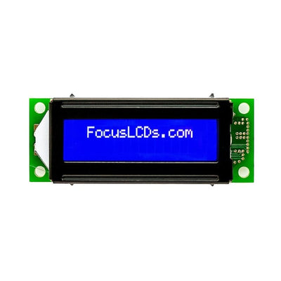 C162E-BW-LW65 by Focus LCDs - 16X2 STN BLUE CHARACTER LCD