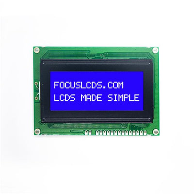 C164A-BW-XW65 by Focus LCDs - 16X4 STN BLUE CHARACTER LCD