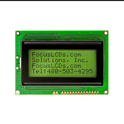C164A-YTY-XW65 by Focus LCDs - 16X4 STN YELLOW/GREEN CHARACTER