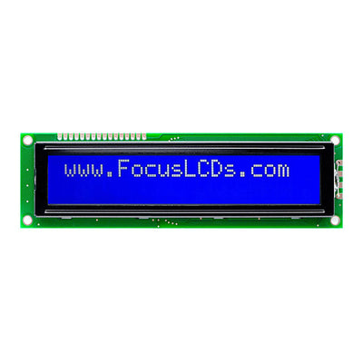 C202ALBSBSW6WN33XAA by Focus LCDs - 20X2 STN BLUE CHARACTER LCD
