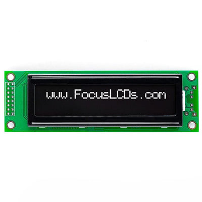 C202B-KW-LW65 by Focus LCDs - 20X2 FSTN BLACK CHARACTER LCD