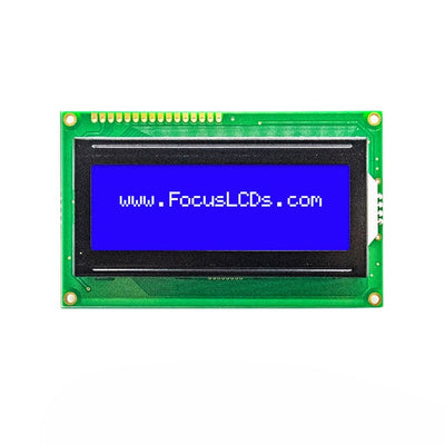 C204A-BW-LW65 by Focus LCDs - 20X4 STN BLUE CHARACTER LCD