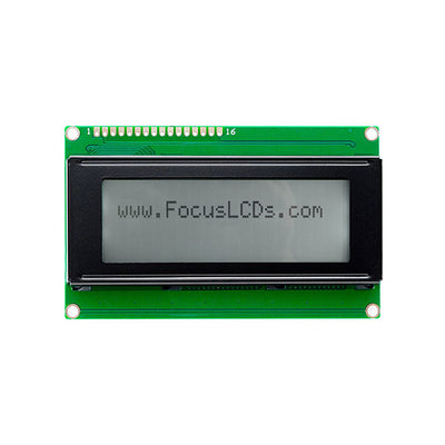 C204ADBFGN06WR30XAA by Focus LCDs - 20X4 FSTN GRAY CHARACTER LCD