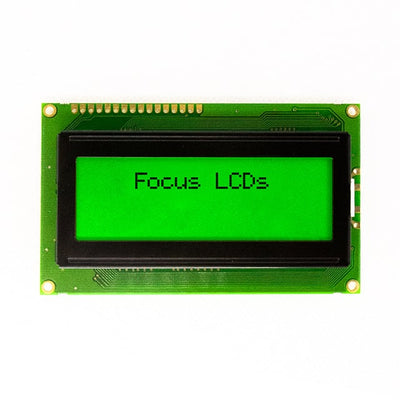 C204AXBSYLY6WT by Focus LCDs - 20X4 STN YELLOW/GREEN CHARACTER