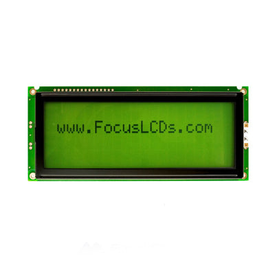 C204B-YTY-LW65 by Focus LCDs - 20X4 STN YELLOW/GREEN CHARACTER