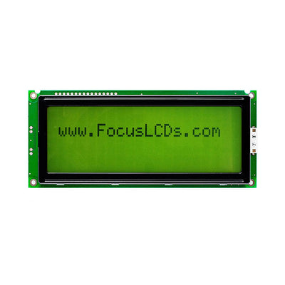 C204BLBSYLY6WT33PAB by Focus LCDs - 20X4 STN YELLOW/GREEN CHARACTER