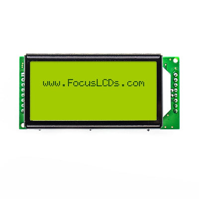 C204C-YTY-LW65 by Focus LCDs - 20X4 STN YELLOW/GREEN CHARACTER