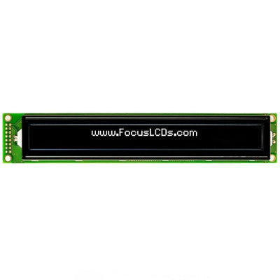C402A-KW-LW65 by Focus LCDs - 40x2 FSTN BLACK CHARACTER LCD