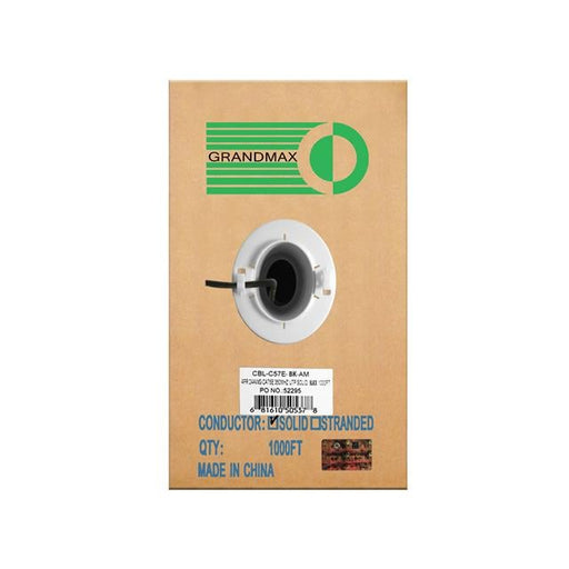 CBL-C57E-BK-AM by GRANDMAX - CABLE CAT5E 8CON 24AWG BLK 1000