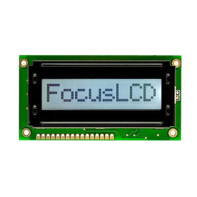C81ALBFWSW6WT33XAA by Focus LCDs - 8X1 FSTN GRAY CHARACTER LCD