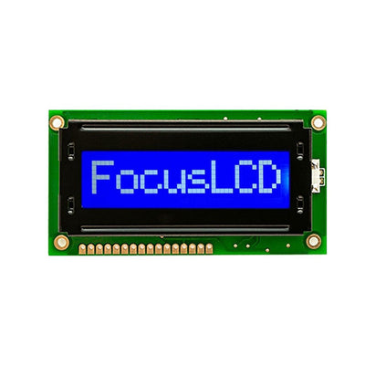 C81ALBSBSW6WN33XAA by Focus LCDs - 8X1 STN BLUE CHARACTER LCD