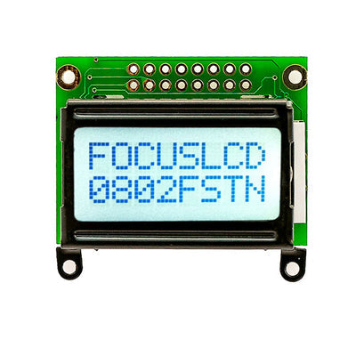 C82A-FTW-XW65 by Focus LCDs - 8X2 FSTN GRAY CHARACTER LCD