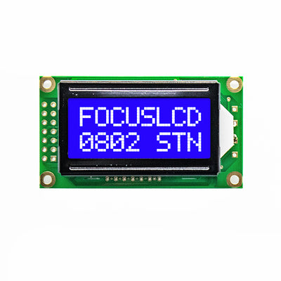 C82B-BW-LW65 by Focus LCDs - 8X2 STN BLUE CHARACTER LCD