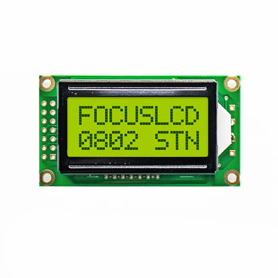 C82B-YTY-LW65 by Focus LCDs - 8X2 STN YELLOW/GREEN CHARACTER