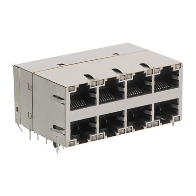 C850-2G4R-54 by Bel Fuse Inc. - CONNECTOR JACK 8PORT 1000 BASE-T PCB