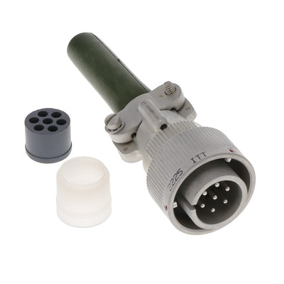 CA3106E16S-1P-B-A241 by ITT Cannon, LLC - CA-B 7C 7#16S PIN INLINE PLUG