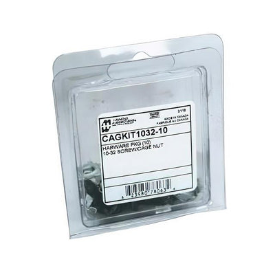 CAGKIT1032-10 by Hammond Manufacturing - 10 PKG 10-32 CAGE NUT SCREW KIT