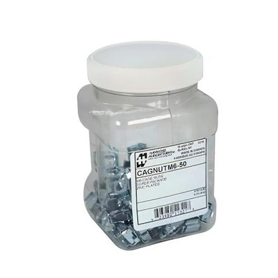 CAGNUTM6-50 by Hammond Manufacturing - 50PK M6 CAGNUTS