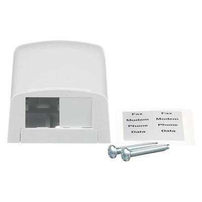 CBX2WH-AY by Panduit Corp - MINI-COM SURFACE MOUNT BOX ACCE