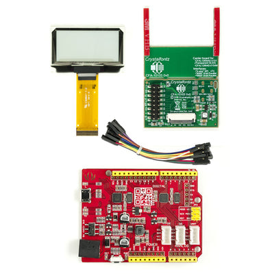 CFAL12856A0-0151-B-E1-2 by Crystalfontz - 1.54"" TRANSPARENT BLUE OLED
