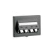 CFFPEBSL4BL by Panduit Corp - FURNITURE FACEPLATE, 4 PORT, HER