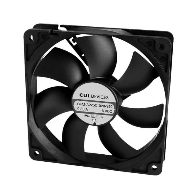 CFM-A225C-020-350 by CUI Devices - FAN AXIAL 120X25.4MM 5VDC WIRE