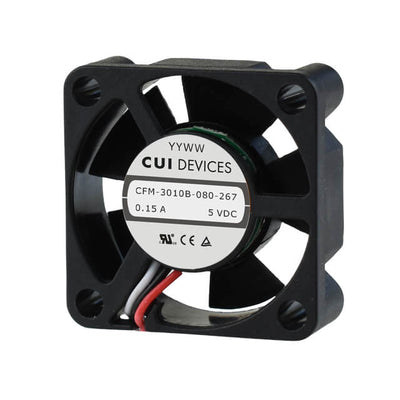 CFM-3010B-080-267-20 by CUI Devices - FAN AXIAL 30X10.5MM 5VDC WIRE