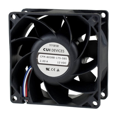 CFM-8025B-125-290 by CUI Devices - FAN AXIAL 80X25MM 12VDC WIRE