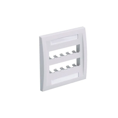 CFPE10IW-2GY by Panduit Corp - FACEPLATE, 10 PORT, DOUBLE GANG,