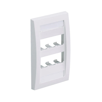 CFPH2IW by Panduit Corp - FACEPLATE, 2 PORT, SINGLE GANG,
